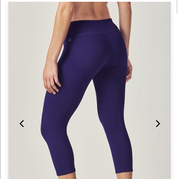 Fabletics Power Hold Purple Capri 